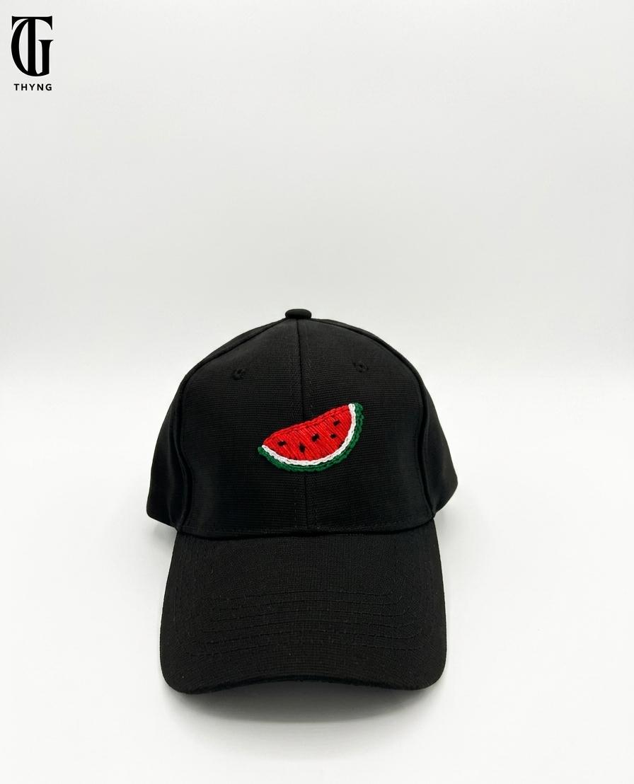 Watermelon Cap (hand-embroidered)