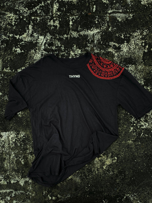 Black Drop-Shoulder Tee - INK'D