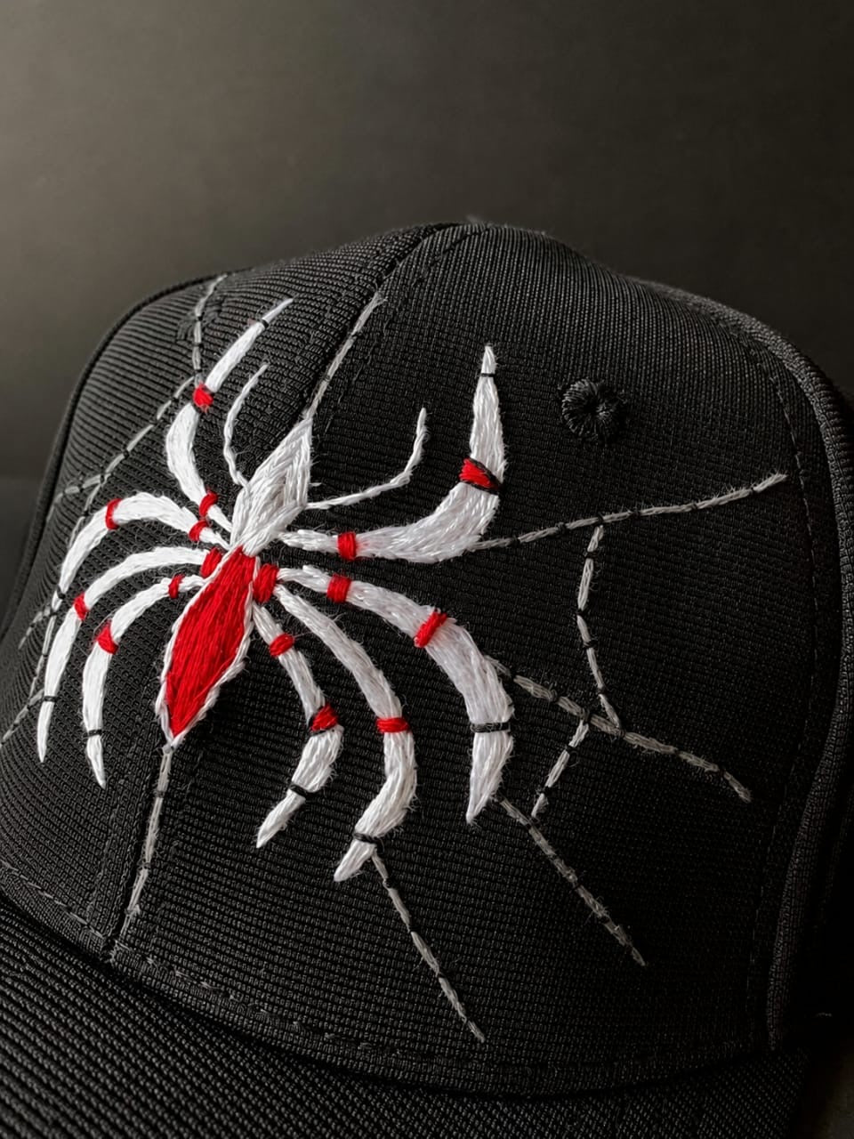 Hand Embroidered Cap - ARACHNID