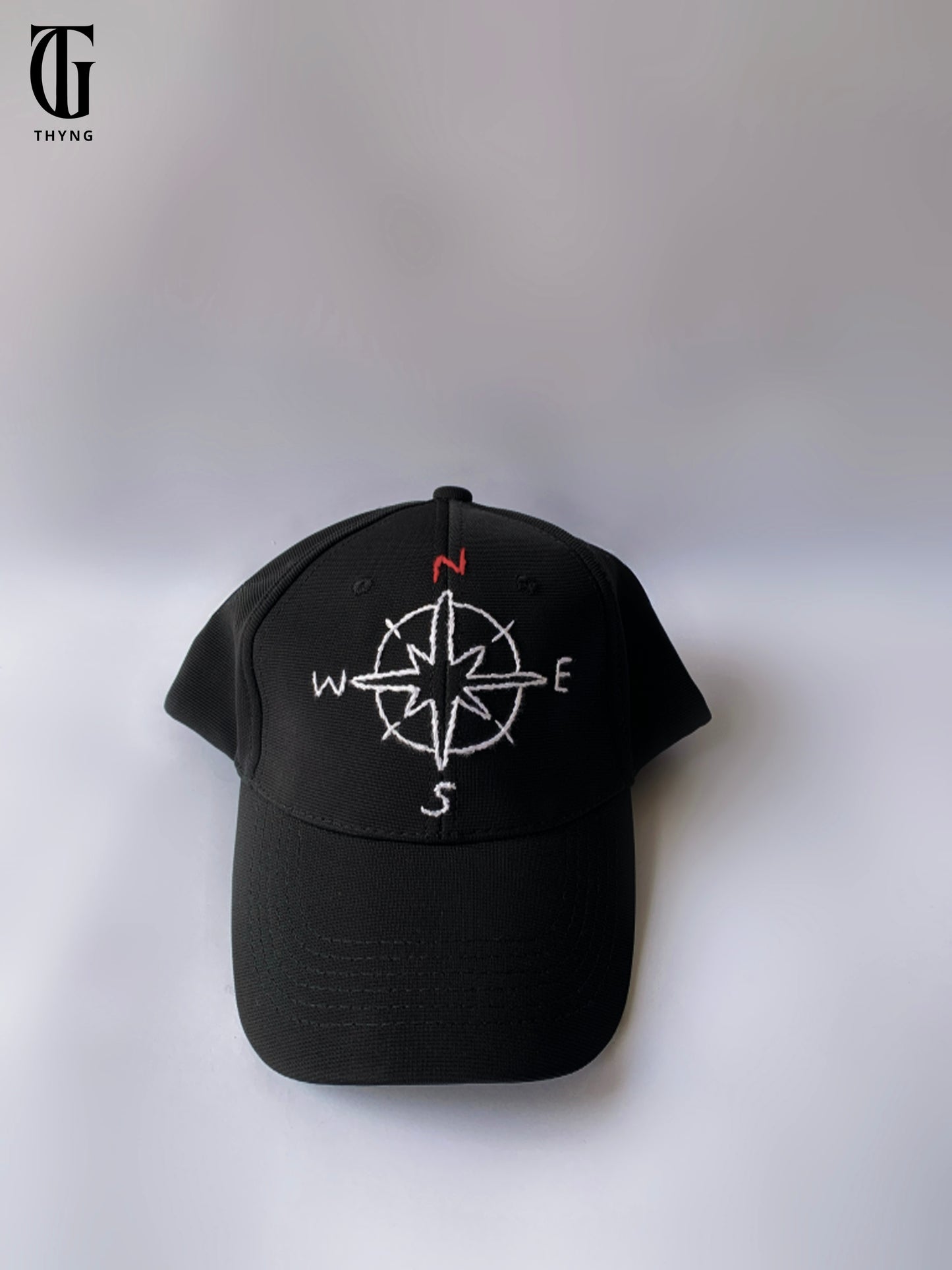 True North - hand embroidered cap