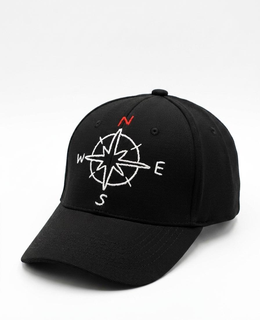 True North - hand embroidered cap